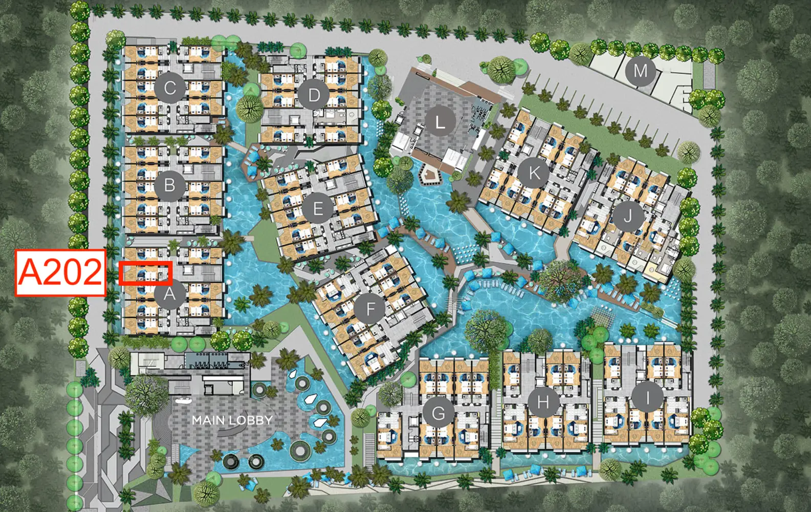 Wyndham Grand Nai Harn — план 1